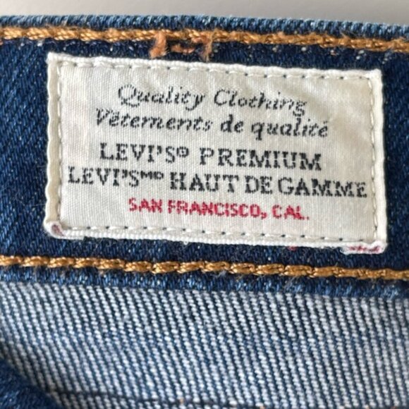 Levi’s premium WEDGIE ICON FIT ANKLE WOMEN'S JEANS size 27 dark Wash but… - Picture 11 of 15